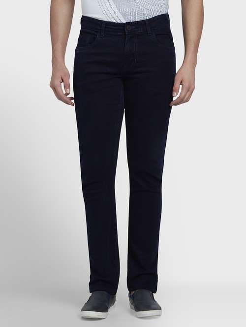 navy blue plain denim jeans - 17679077 -  Standard Image - 0