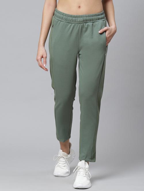 green cotton track pants - 17679350 -  Standard Image - 0