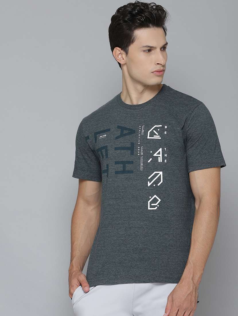 grey printed sports t-shirt - 17679578 - Zoom Image - 0