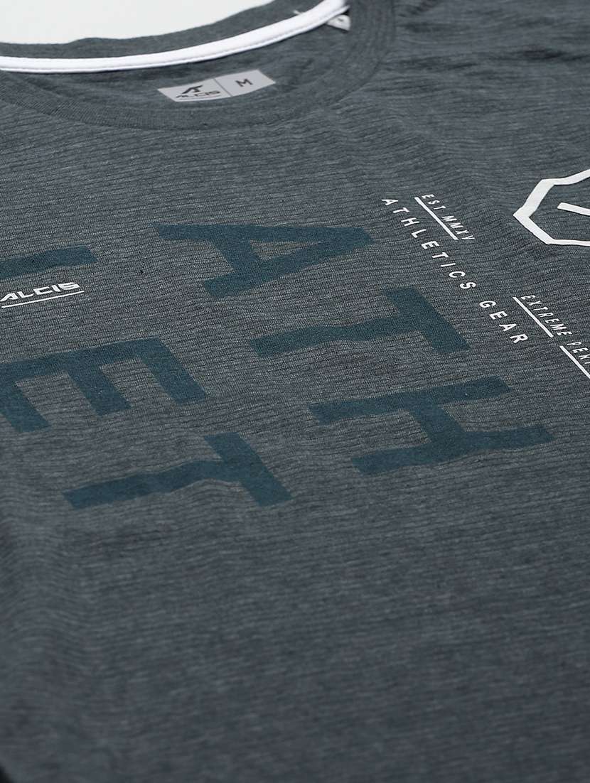 grey printed sports t-shirt - 17679578 - Standard Image - 3