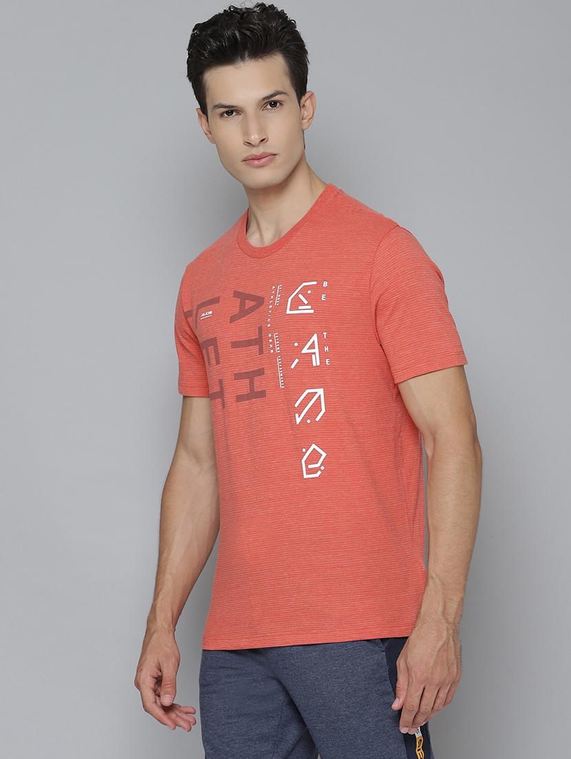 orange printed sports t-shirt - 17679579 - Zoom Image - 0