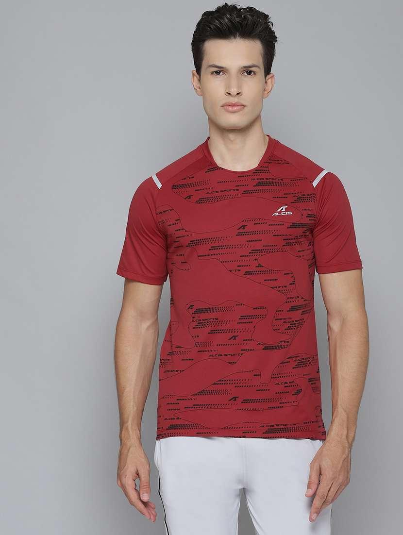 red printed sport t- shirt - 17679587 - Zoom Image - 0