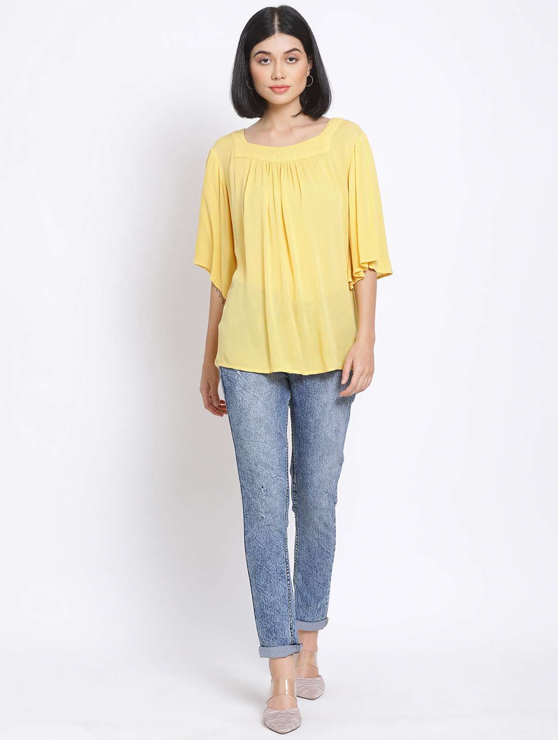 women's straight square neck top - 17680096 -  Standard Image - 3