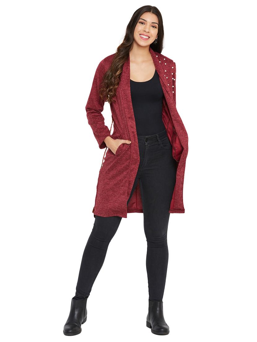 front open embellished shrug - 17680283 - Standard Image - 3