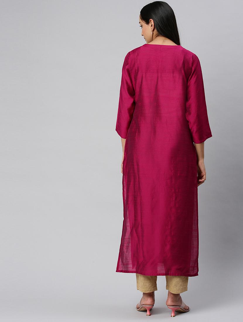 gota work kurta pant set - 17680295 - Standard Image - 3