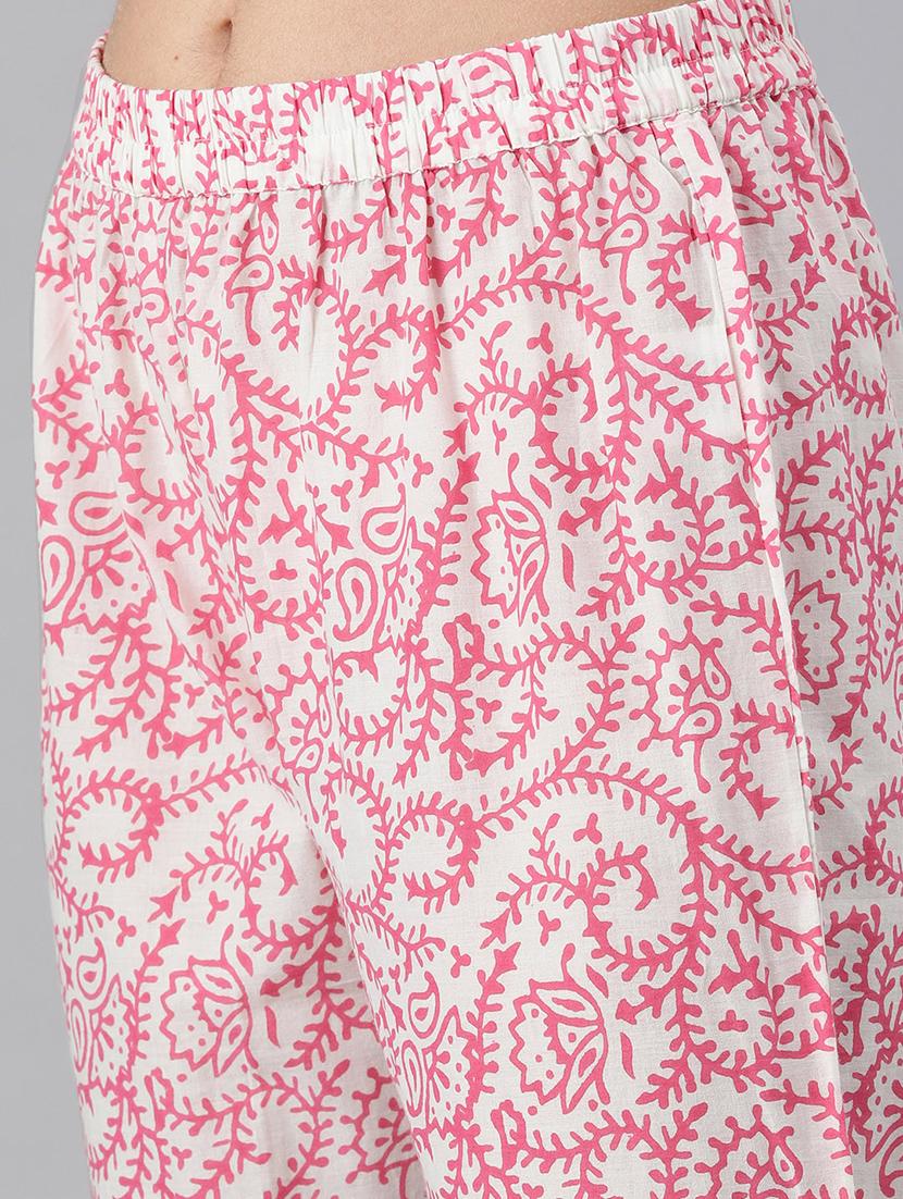 yellow cotton kurta pant set - 17680299 - Standard Image - 5