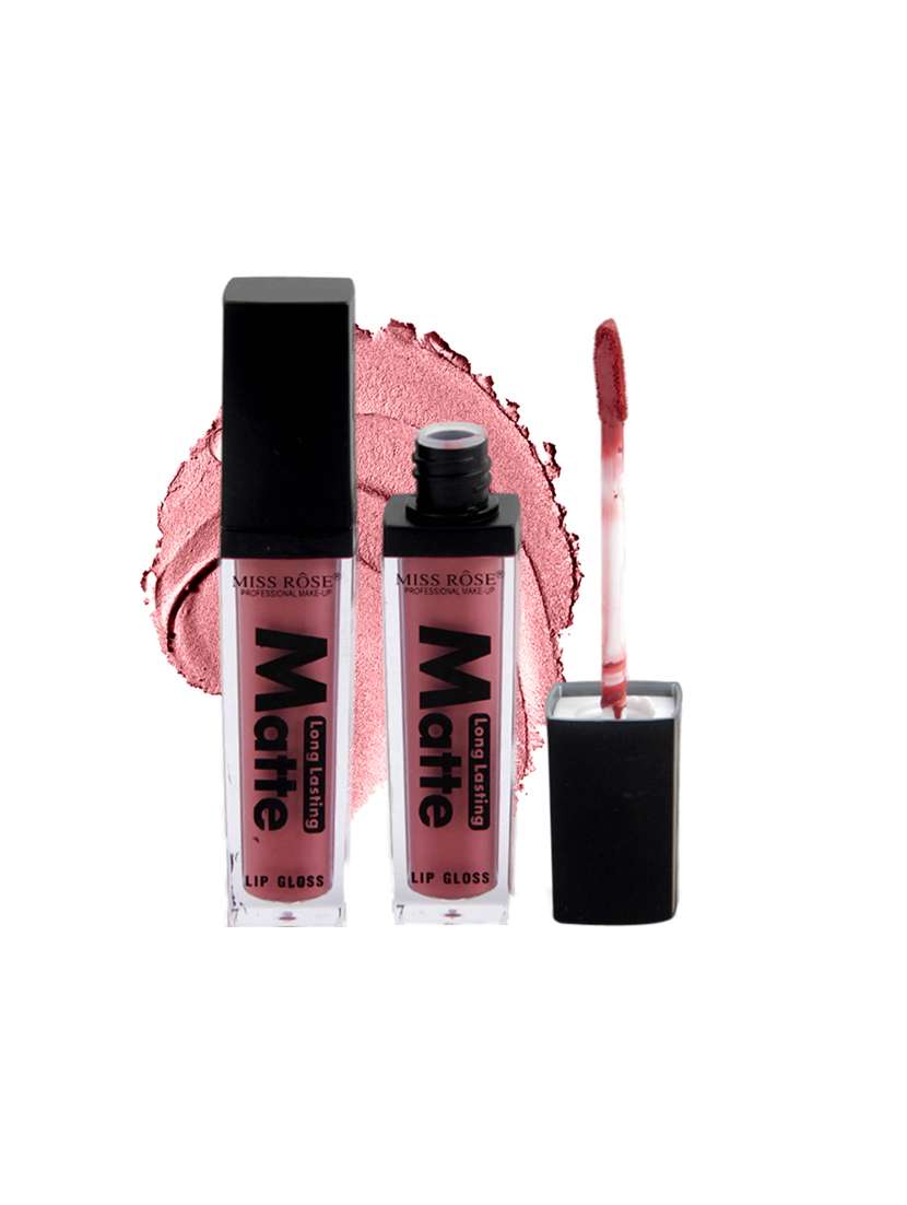 miss rose liquid smooth matte long lasting shine lipgloss 7701-002m 02