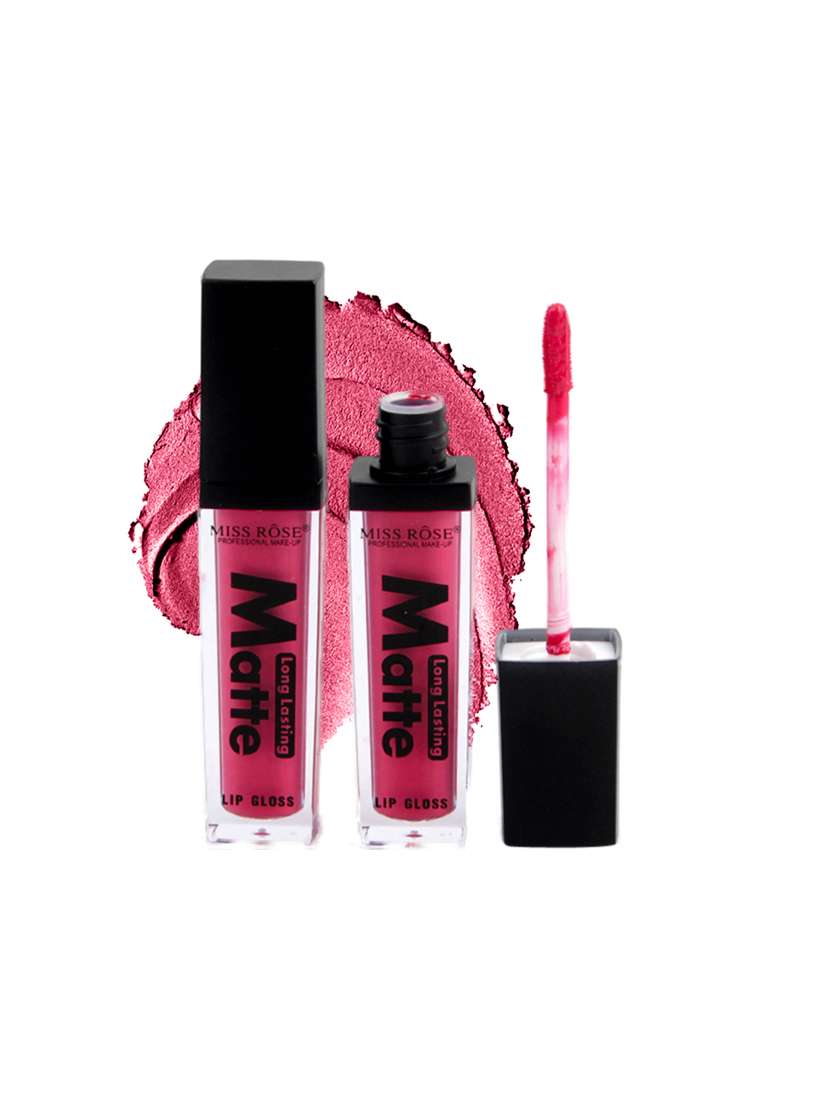 miss rose liquid smooth matte long lasting shine lipgloss 7701-002m 05