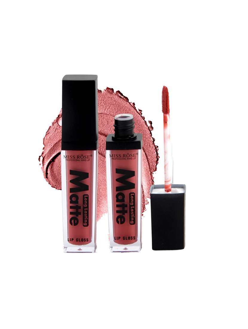 miss rose liquid smooth matte long lasting shine lipgloss 7701-002m 12