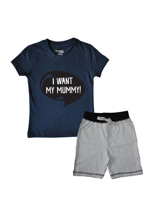 pack of 2 typography printed shorts set - 17683751 - Standard Image - 0