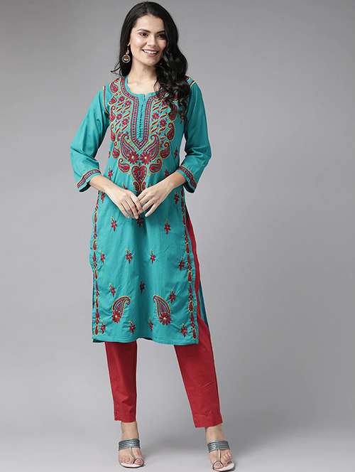 women's straight kurta - 17683795 -  Standard Image - 0
