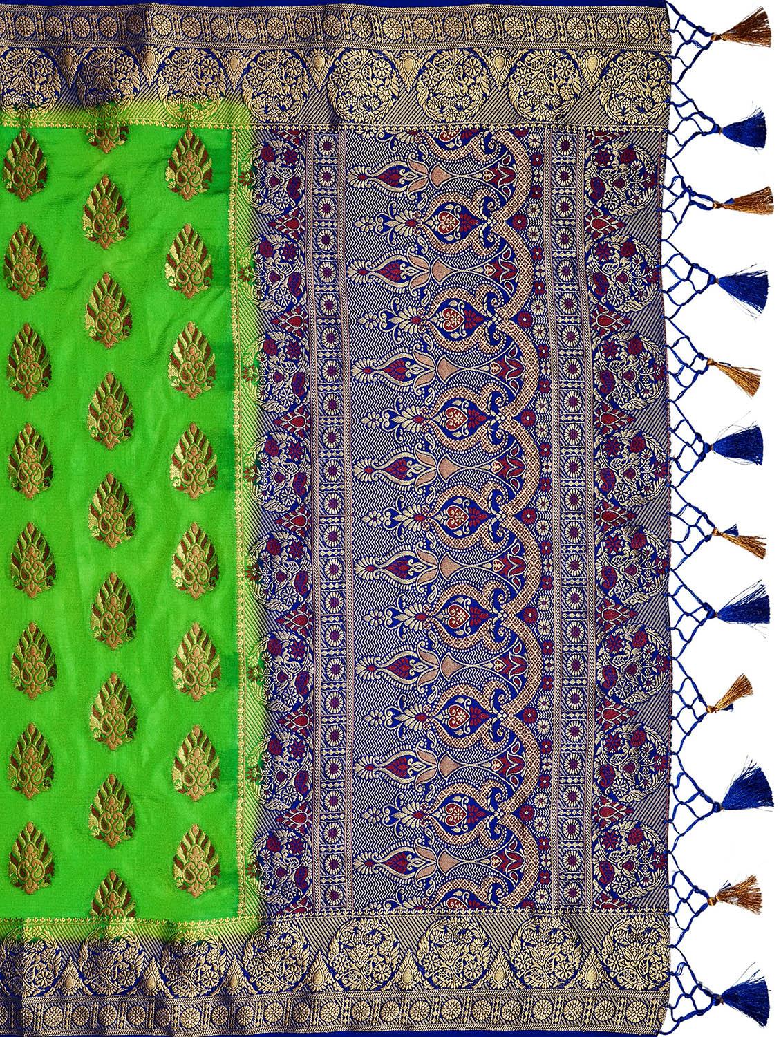 ethnic motifs kanjivaram saree - 17684565 - Standard Image - 3