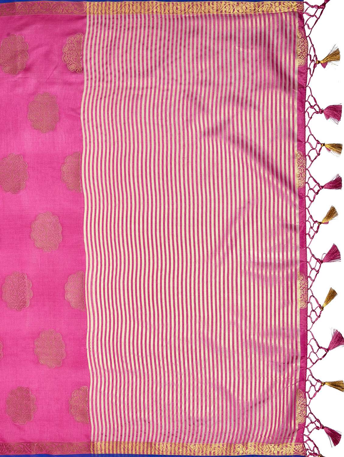 pink tussar silk kanjivaram saree with blouse - 17684587 - Standard Image - 3