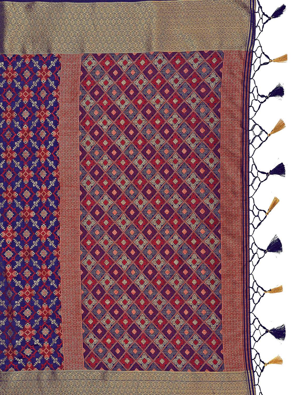 women's banarasi saree with blouse - 17684620 -  Standard Image - 3