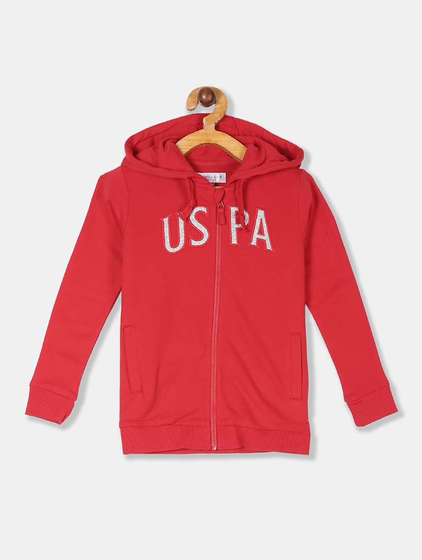 red cotton sweatshirt