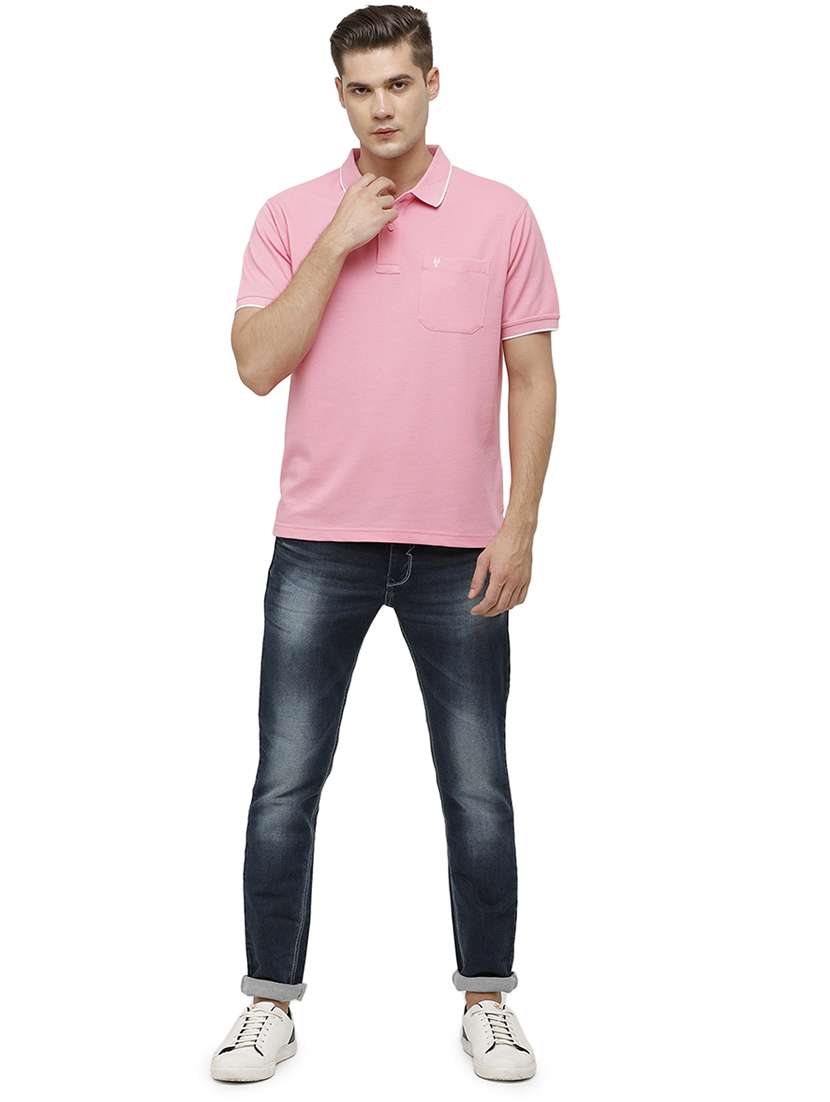 men solid short sleeve regular fit polo t-shirt - 17686911 -  Standard Image - 3