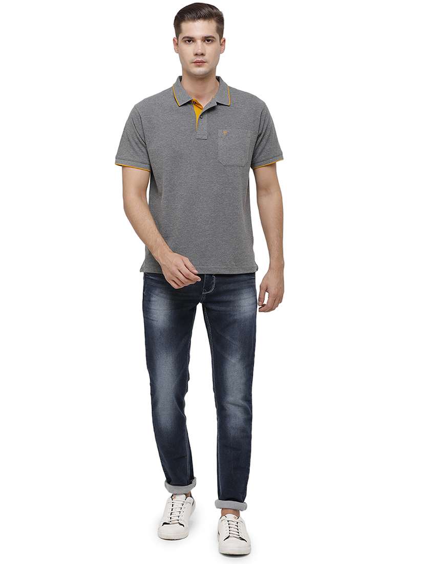 men solid short sleeve regular fit polo t-shirt - 17686915 -  Standard Image - 3