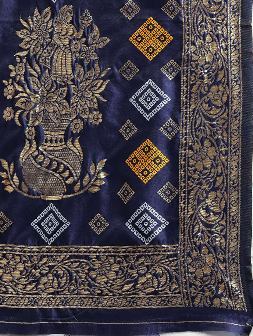 women's banarasi saree with blouse - 17687303 -  Standard Image - 3