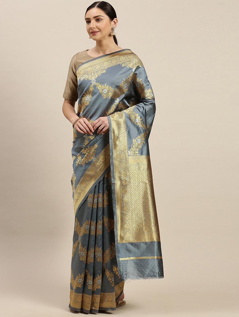 women's banarasi saree with blouse - 17687307 -  Zoom Image - 0