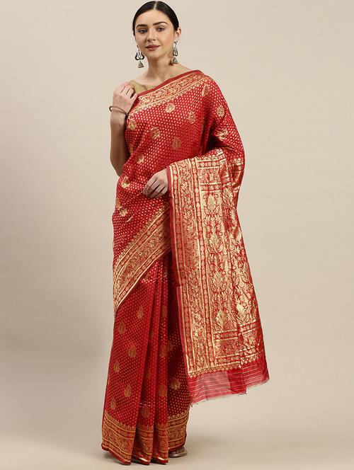 jacquard banarasi saree with blouse - 17687314 -  Standard Image - 0