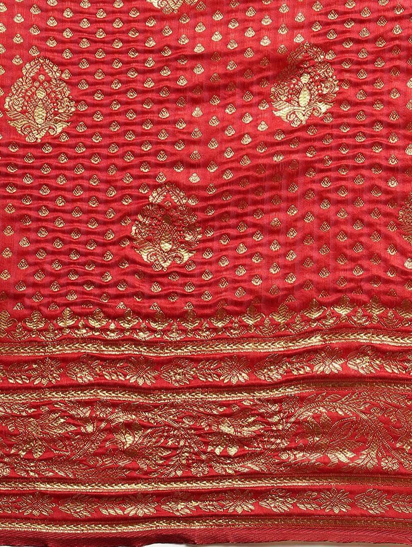 jacquard banarasi saree with blouse - 17687314 - Standard Image - 3