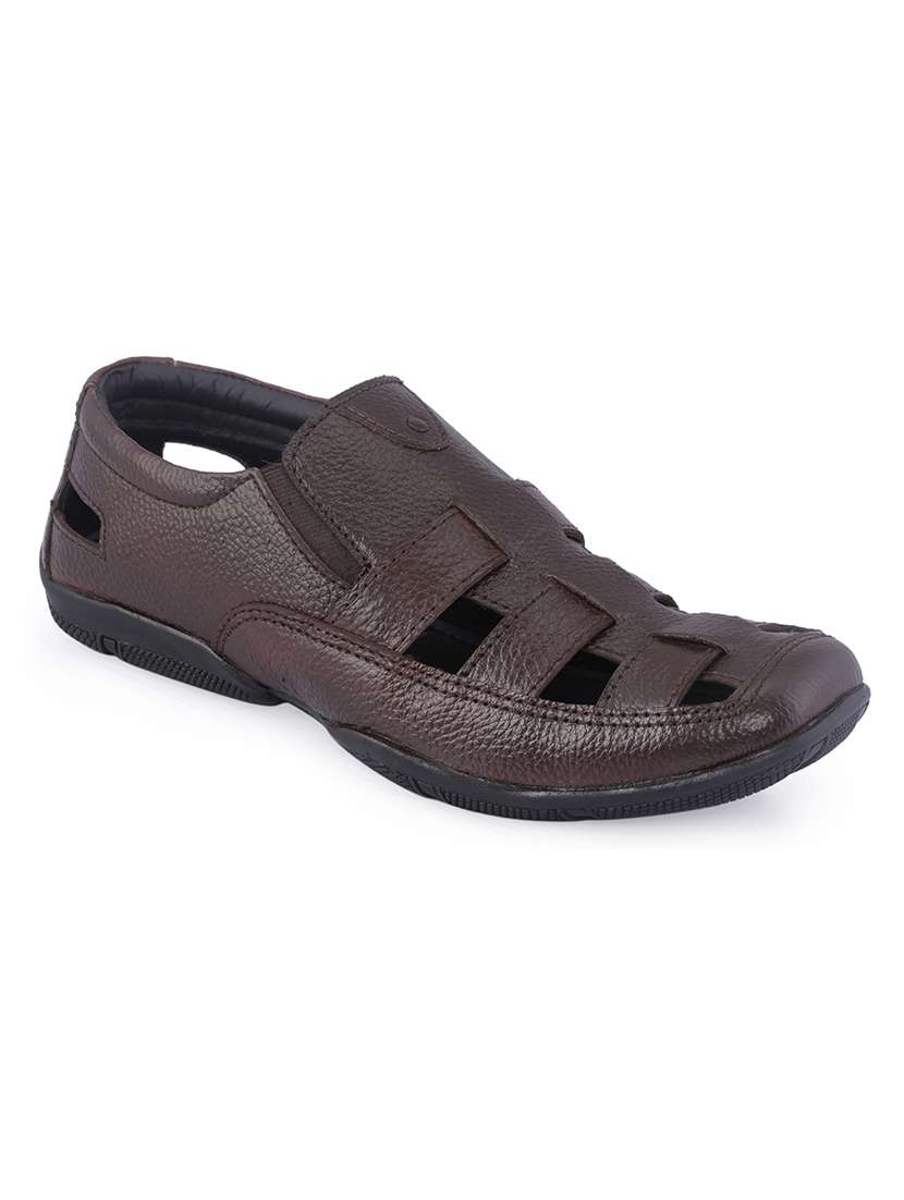 brown back strap sandal