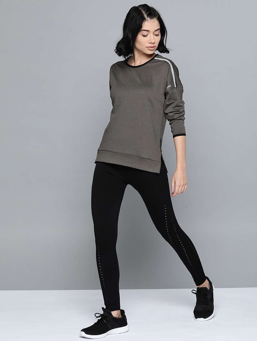 round neck contrast detail sweatshirt - 17689074 - Standard Image - 3