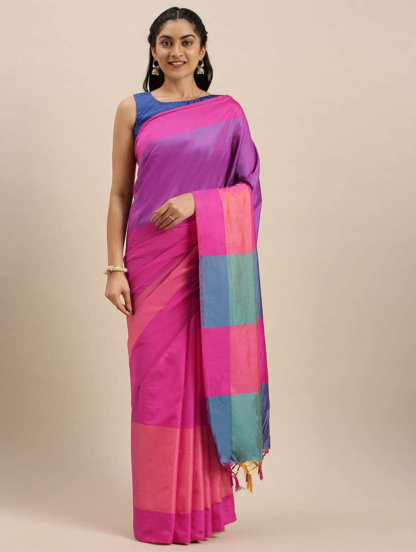 pink cotton silk saree - 17689273 - Zoom Image - 0