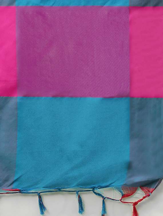 pink cotton silk saree - 17689273 - Standard Image - 3