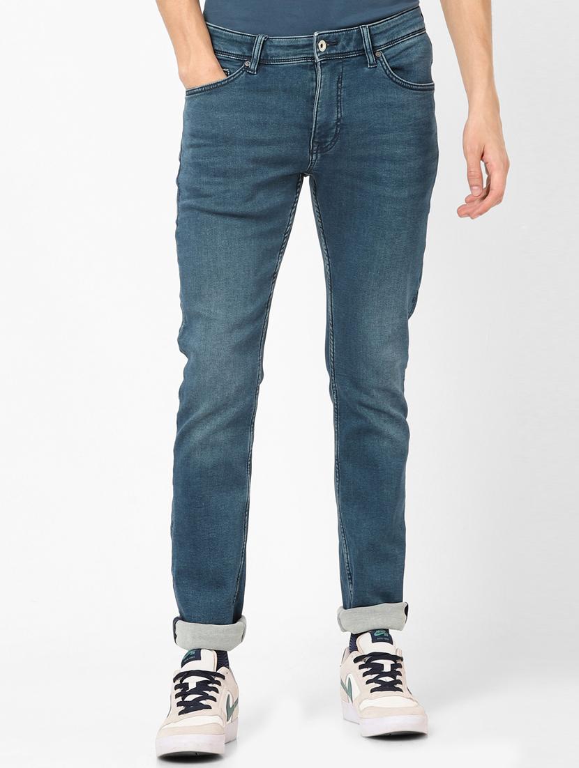 blue light washed denim jeans - 17689358 - Zoom Image - 0