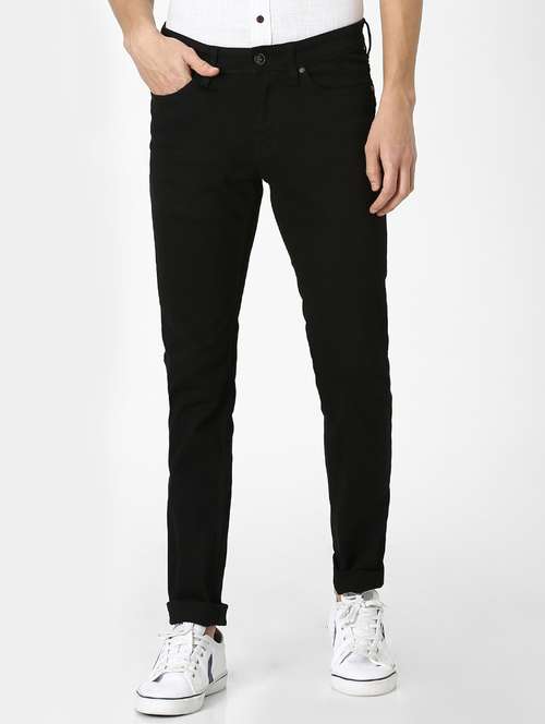 black plain denim jeans - 17689368 - Standard Image - 0