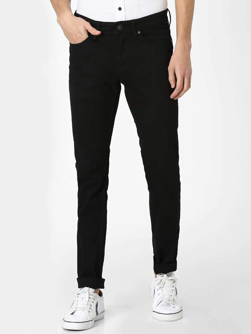 black plain denim jeans - 17689368 - Zoom Image - 0