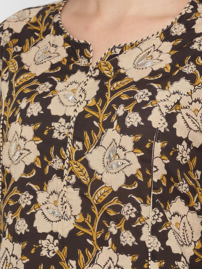 floral kurta pant set - 17690368 - Standard Image - 3