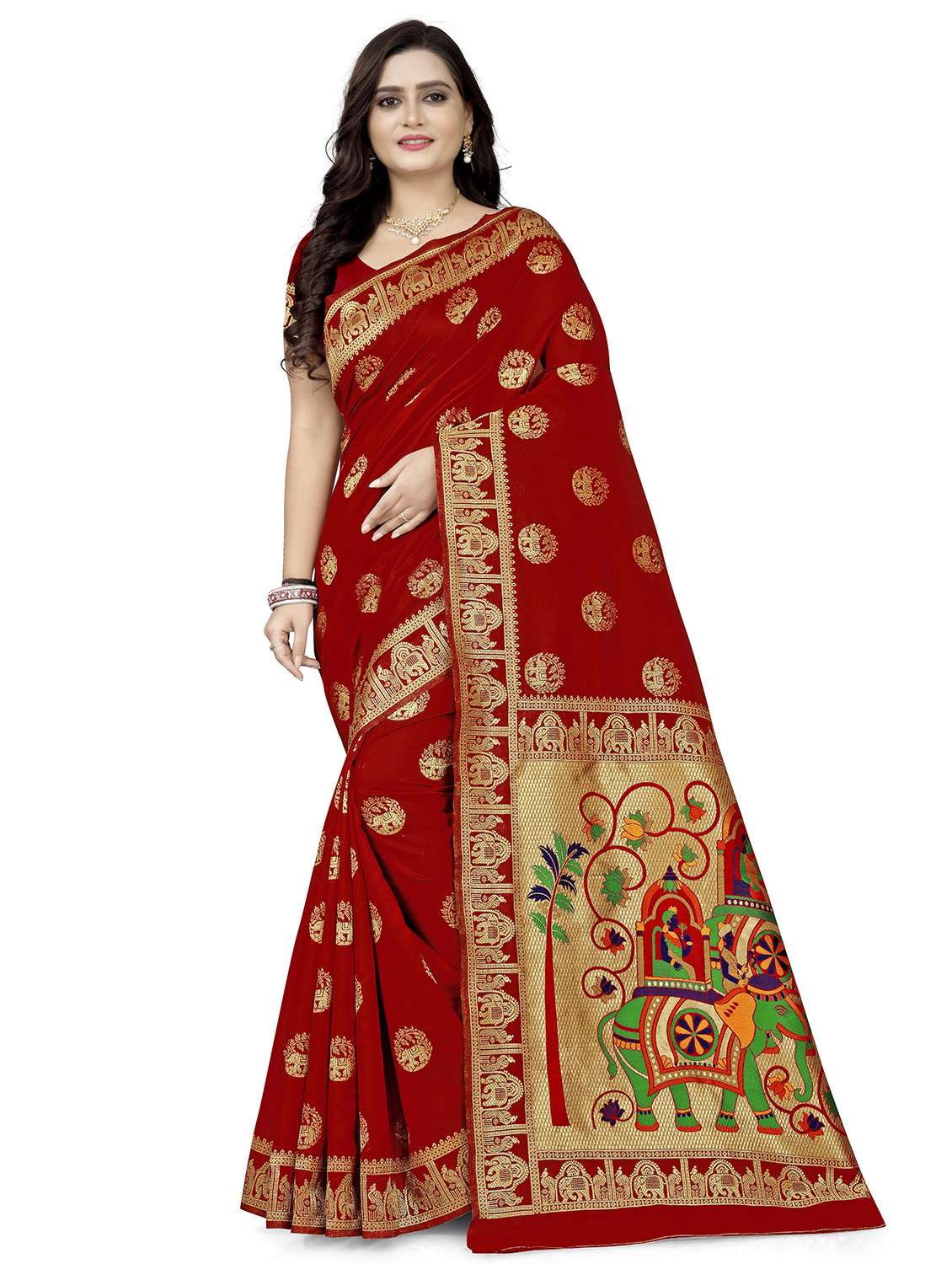 women's banarasi saree - 17690710 -  Zoom Image - 0