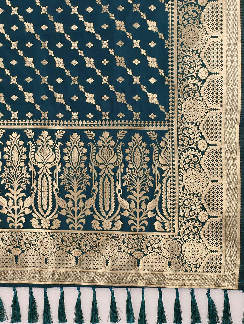 blue silk dupatta - 17690779 -  Standard Image - 3