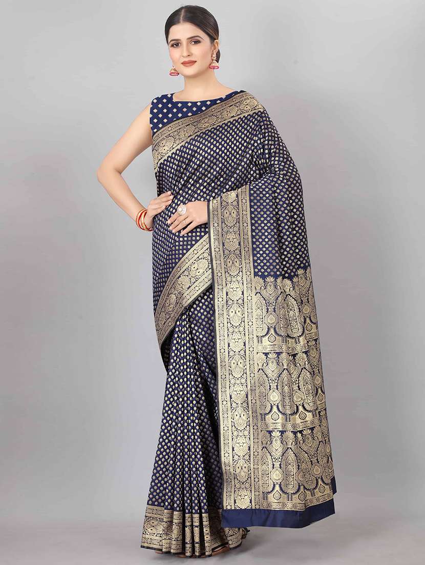 jacquard banarasi saree - 17690788 - Zoom Image - 0