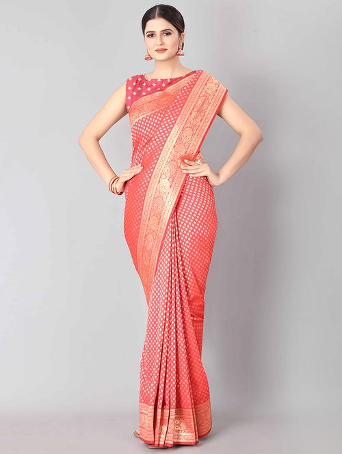 jacquard banarasi saree - 17690793 - Standard Image - 0