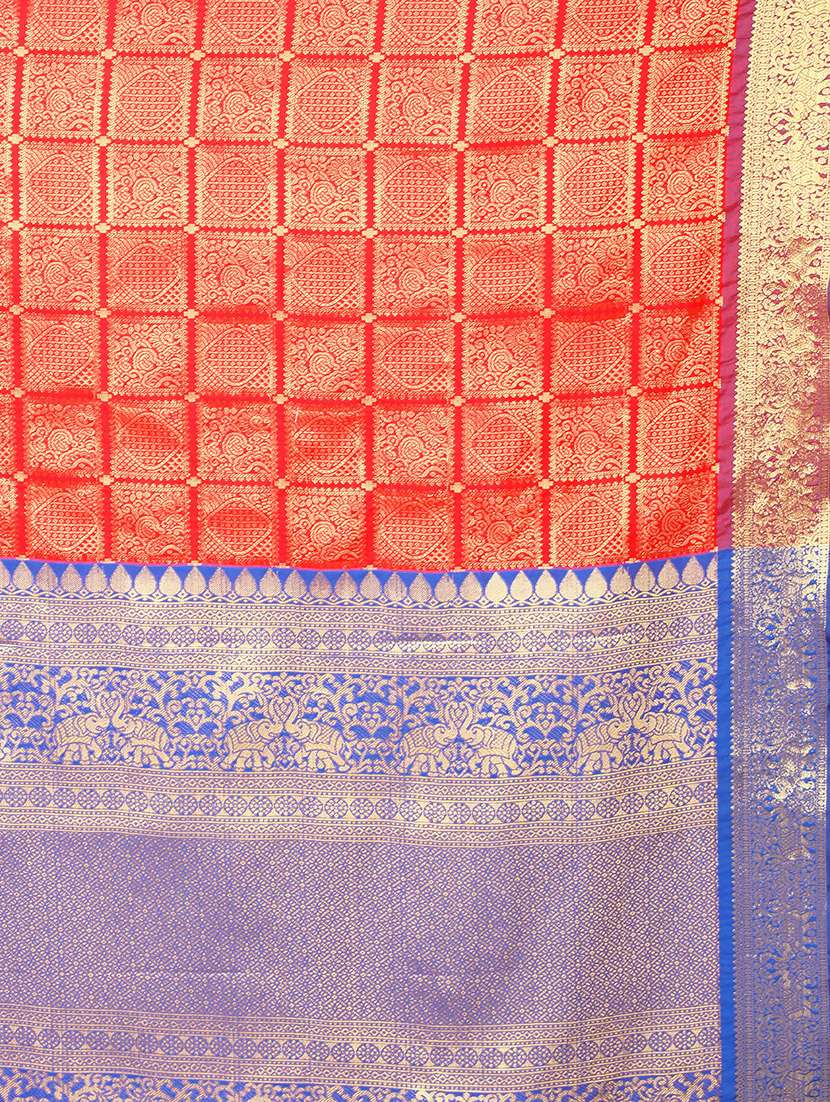 women's banarasi saree with blouse - 17690812 -  Standard Image - 3