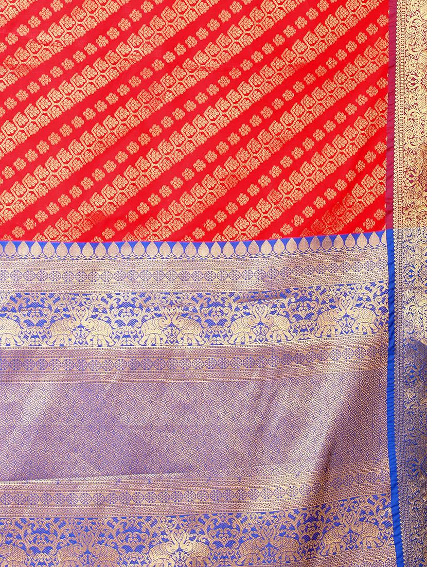 jacquard banarasi saree - 17690816 - Standard Image - 3