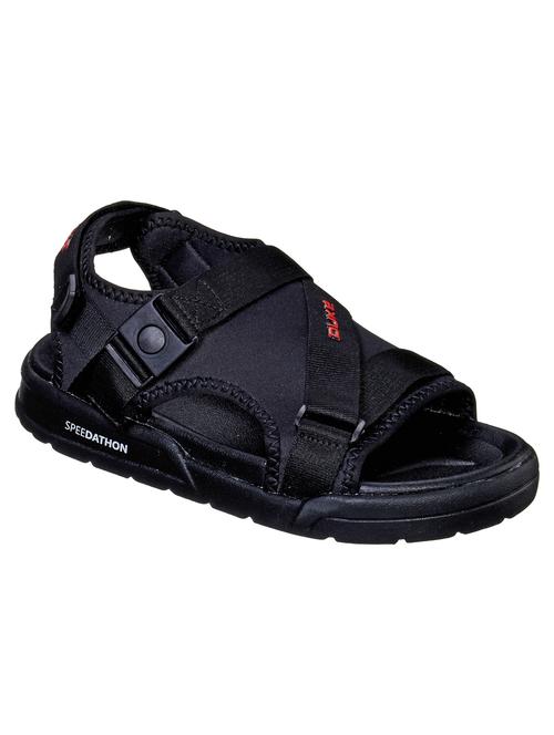 black fabric back strap floaters - 17691481 - Standard Image - 0