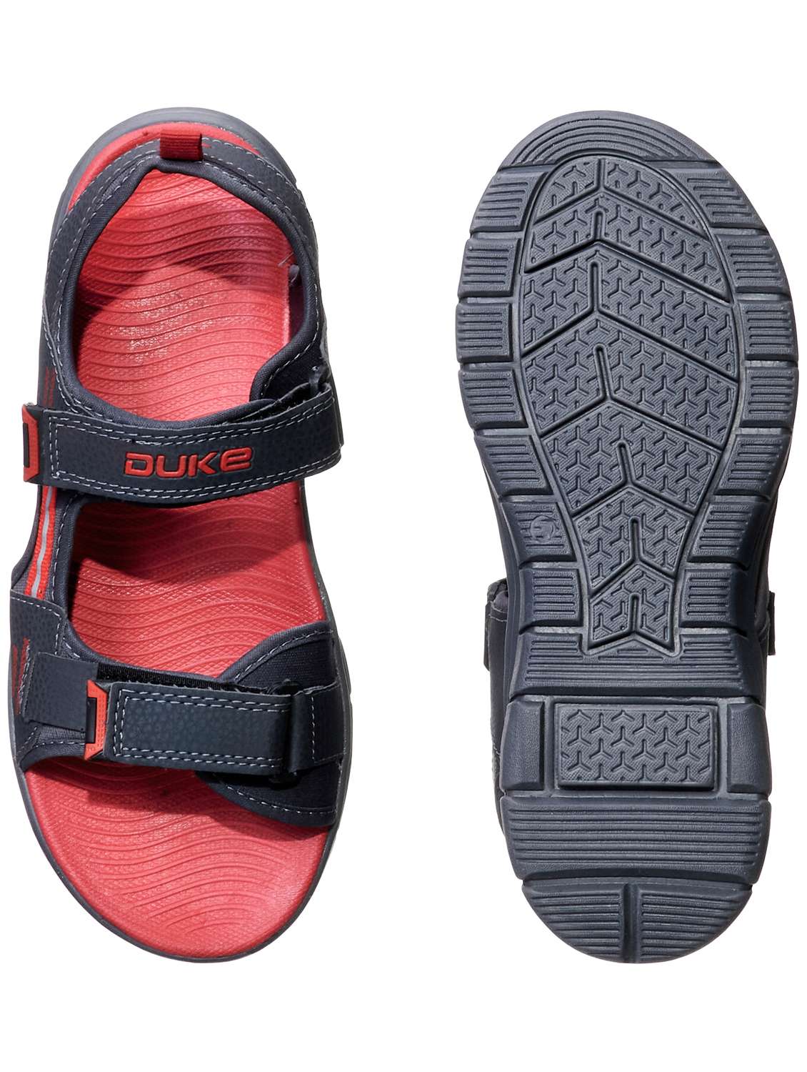 grey pvc back strap floaters - 17691486 -  Standard Image - 3