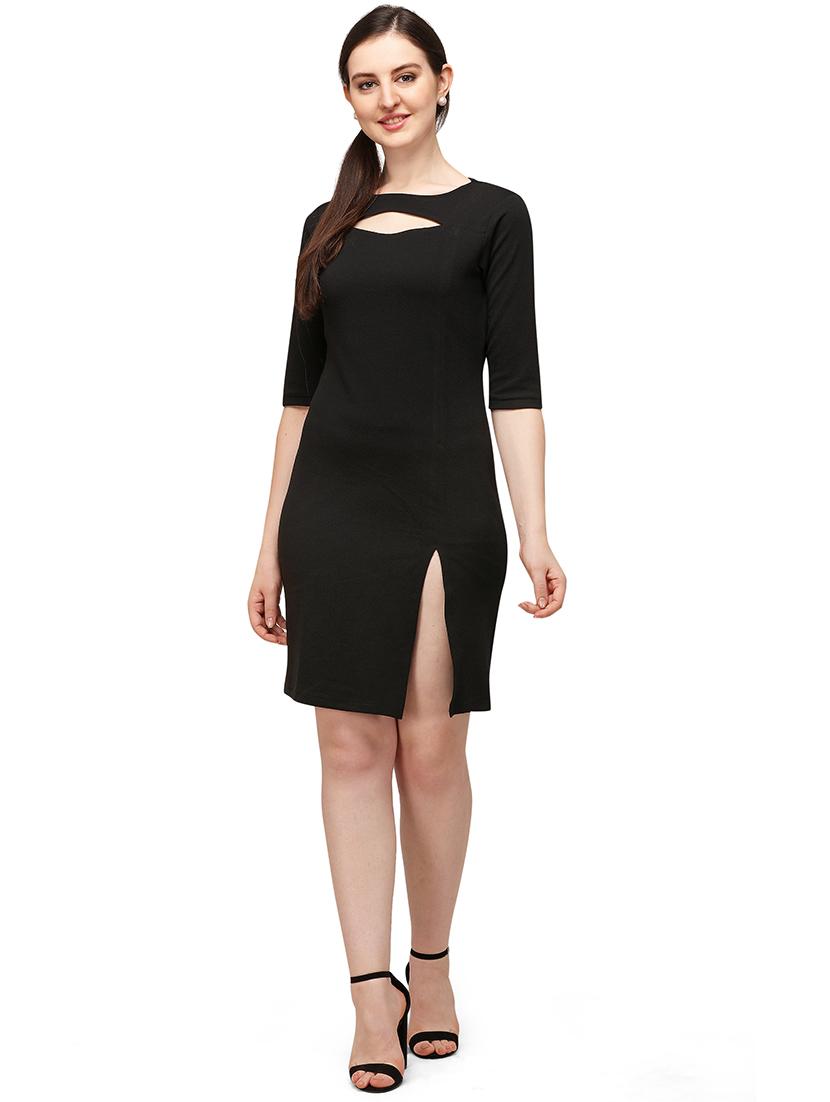boat neck bodycon dress - 17691621 - Zoom Image - 0