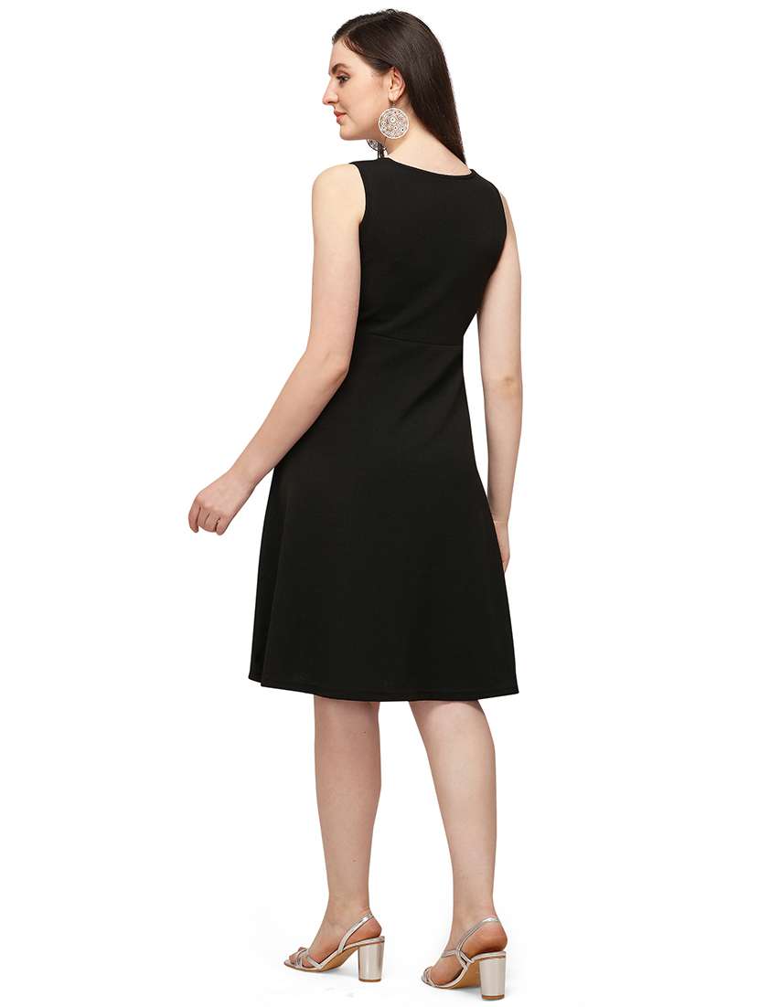 square neck a-line dress - 17691641 -  Standard Image - 3