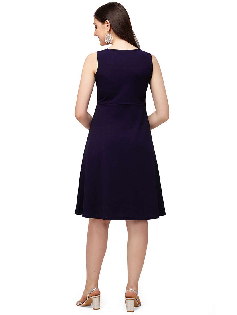 square neck a-line dress - 17691643 -  Standard Image - 3