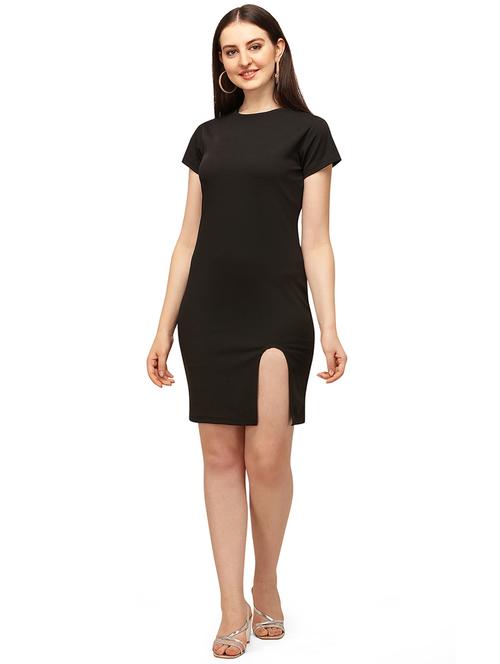crew neck bodycon dress - 17691661 - Standard Image - 0