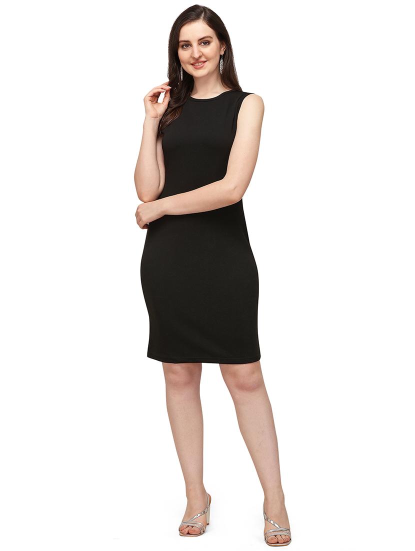 crew neck bodycon dress - 17691669 -  Zoom Image - 0