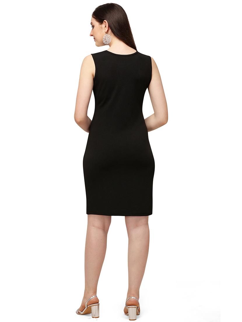 crew neck bodycon dress - 17691669 - Standard Image - 3