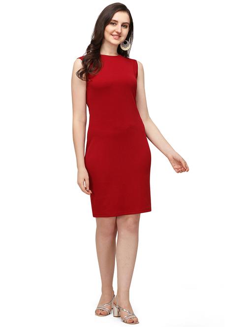 crew neck bodycon dress - 17691670 - Standard Image - 0