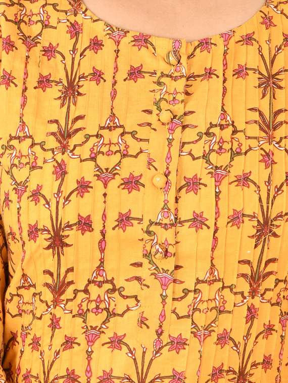 yellow cotton suit set - 17691723 - Standard Image - 3