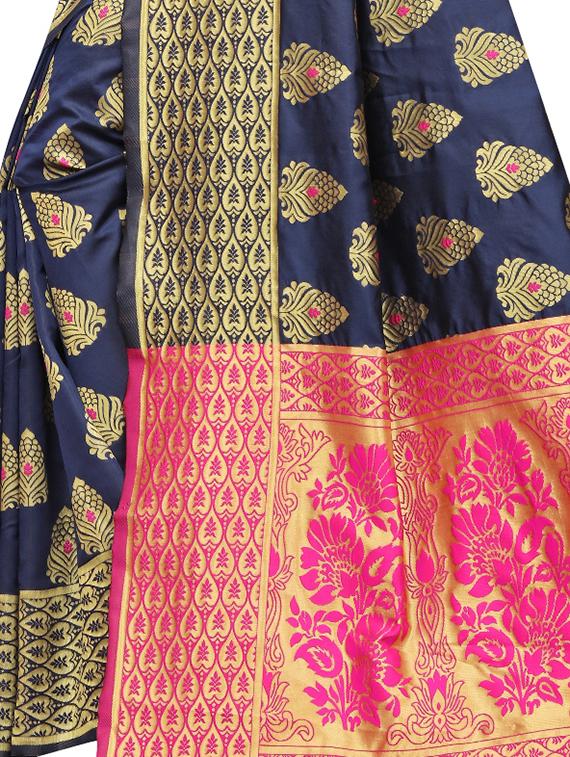 jacquard banarasi saree - 17691829 - Standard Image - 3